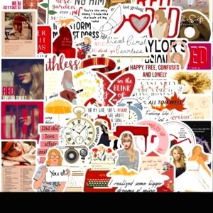 13 Taylor swift stickers 2"